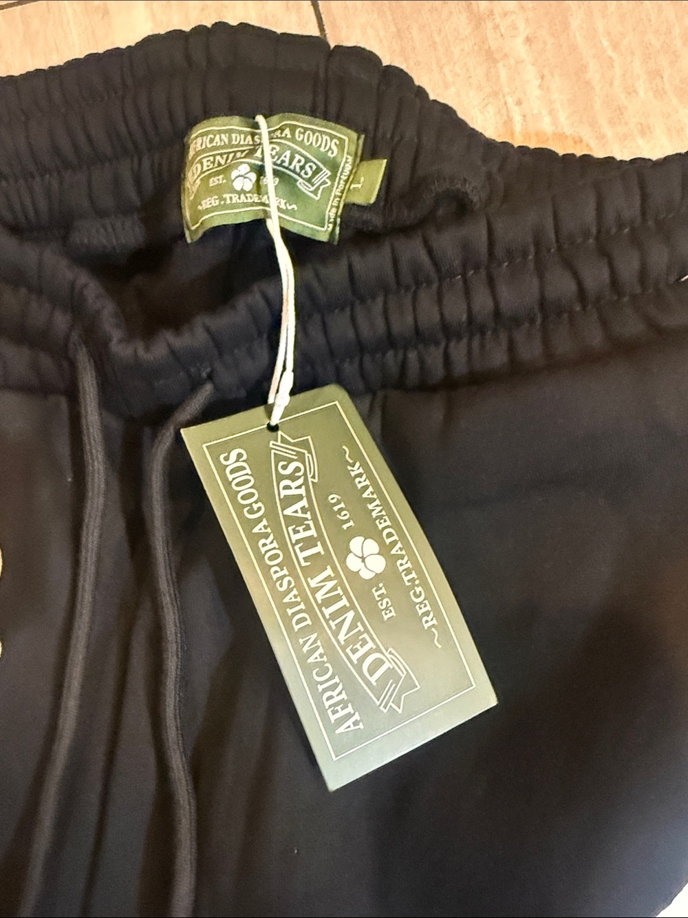 Denim Tears Black Floral Print Hoodie & Jogger set - Picture 4 of 5